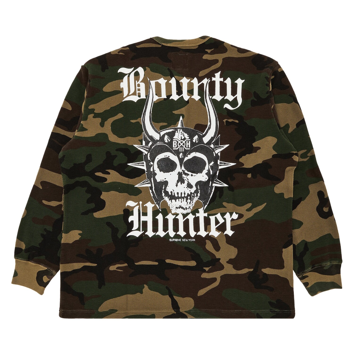 Термальный топ Henley с длинными рукавами Supreme x Bounty Hunter, Woodland Camo — фото 2