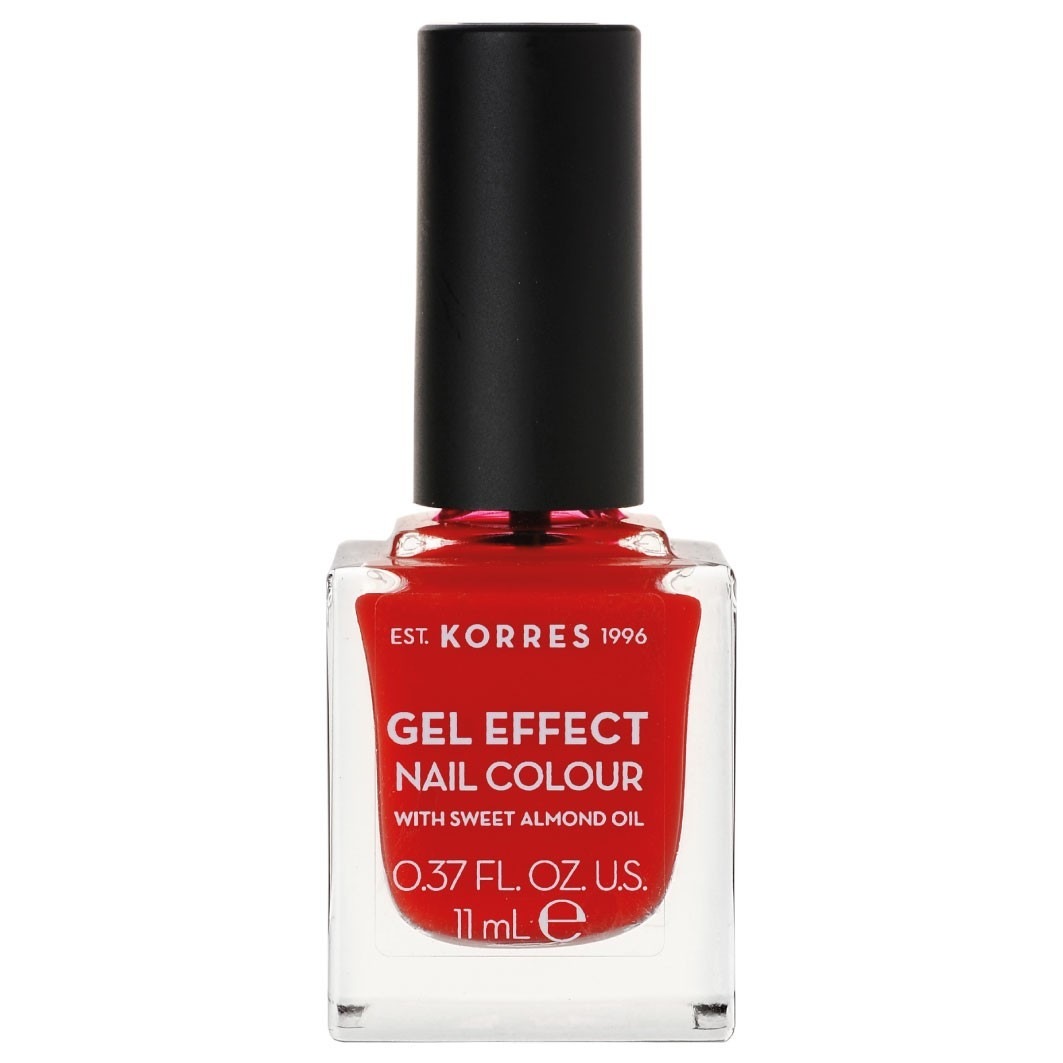 

Лак для ногтей sweet almond nail colour Korres, nr. 48 - coral red, объем 11 мл