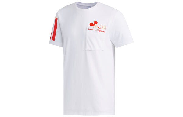 Футболка neo mcky&mnn t1 casual sports mickey pattern short sleeve white Adidas, белый — фото 2