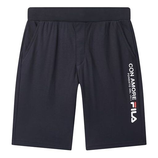 

Шорты logo alphabet printing sports shorts blue Fila, синий