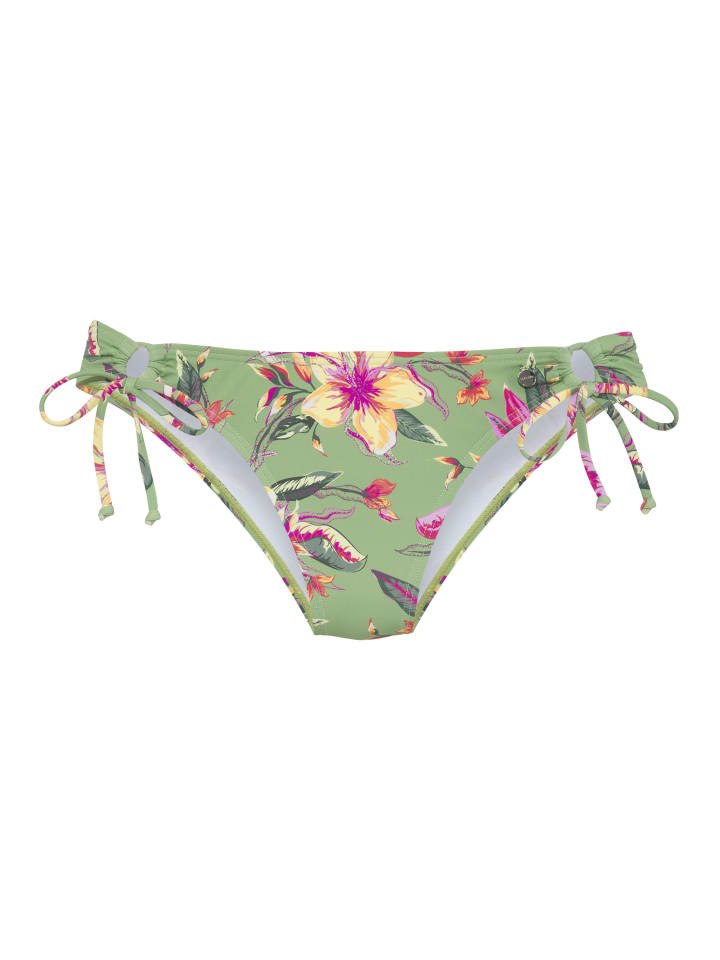 

Плавки бикини с принтом шалфейно-розового цвета LASCANA