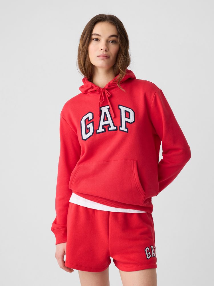 

Толстовка с логотипом и флисом Gap, красный