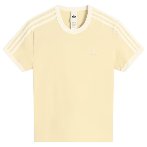 

Футболка с коротким рукавом и тремя полосками Adidas, оранжевый tint & off белый