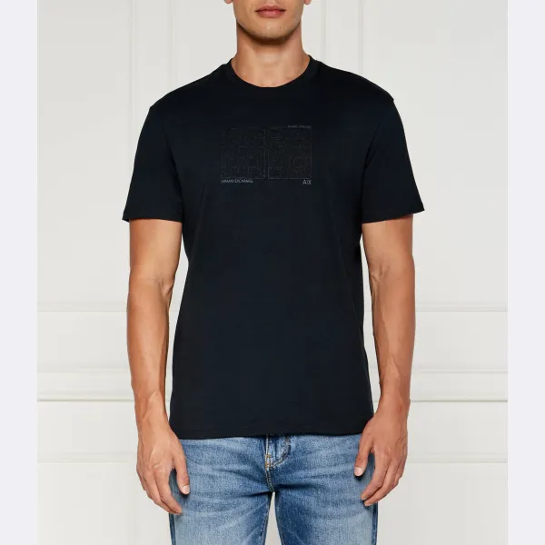 

Футболка стандартного кроя Armani Exchange, синий