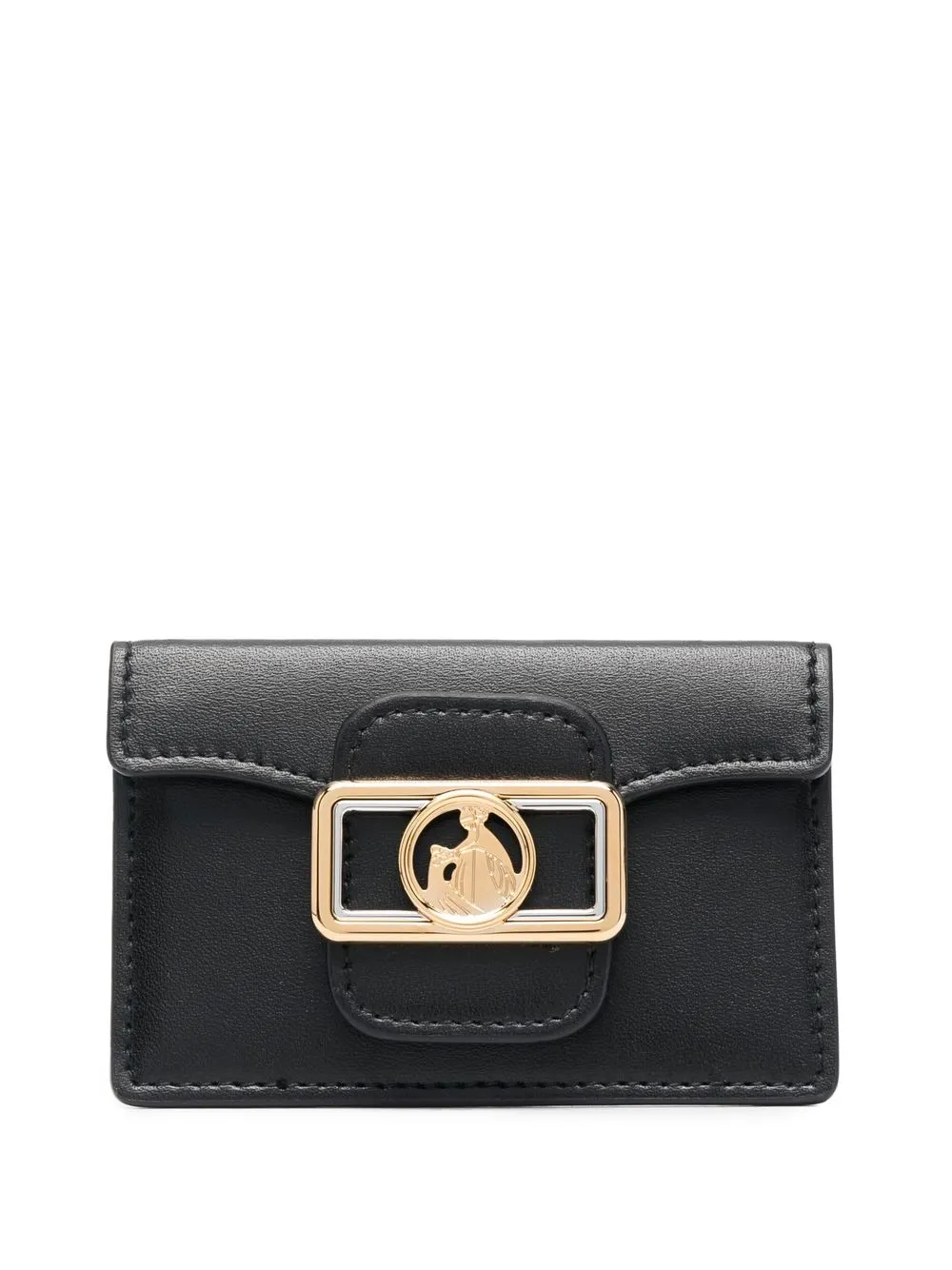 

Кошелек с откидным клапаном и логотипом Lanvin, черный
