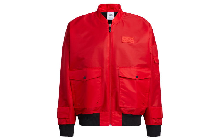 Adidas Originals Куртка-бомбер Ryv мужская светло-алая, Light Scarlet — фото 2