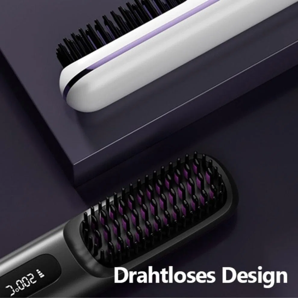 Керамическая щетка для укладки коротких волос Meloka Styling Bürste с ионной технологией, черная Forbany, Schwarz — фото 3