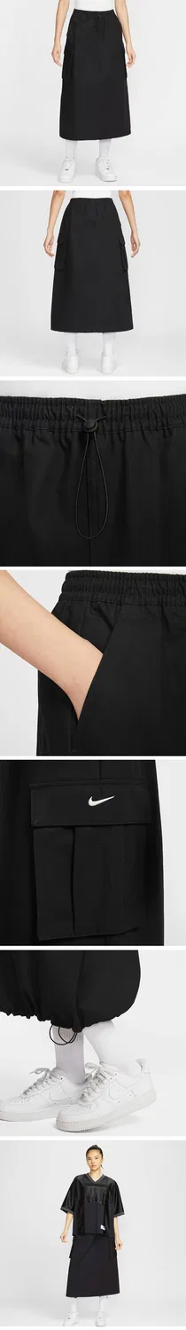 Женская свободная юбка карго Sportswear чёрного цвета от Nike — фото 2