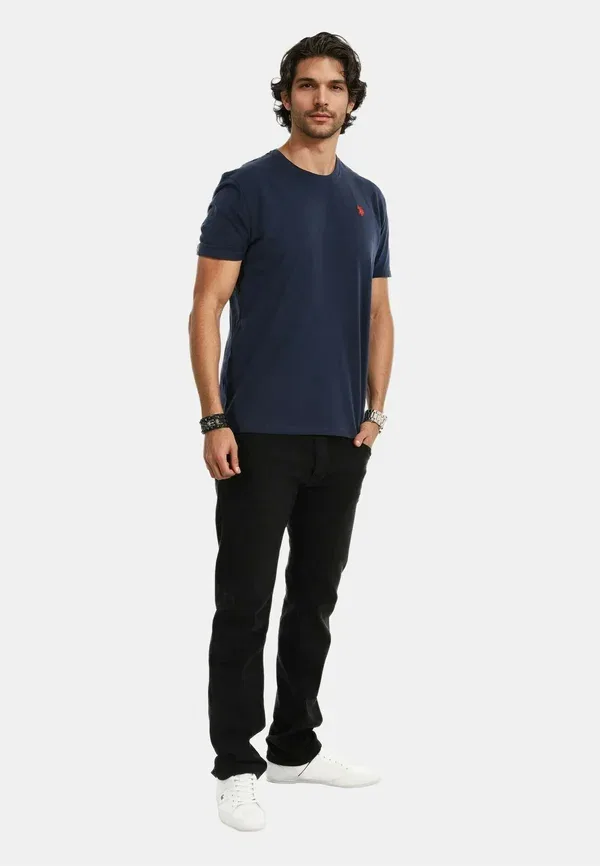 Футболка Usnaash basic t-shirt U.S. Polo Assn., темно-синий с красным — фото 2