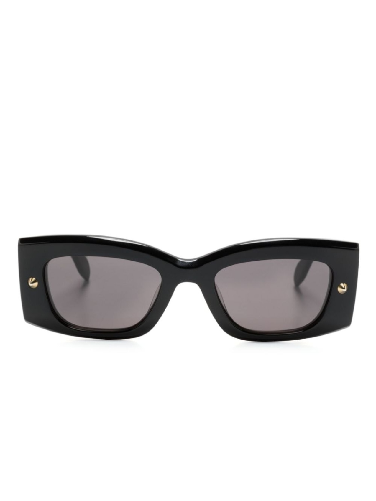 

Alexander McQueen Eyewear солнцезащитные очки Bold с логотипом, черный