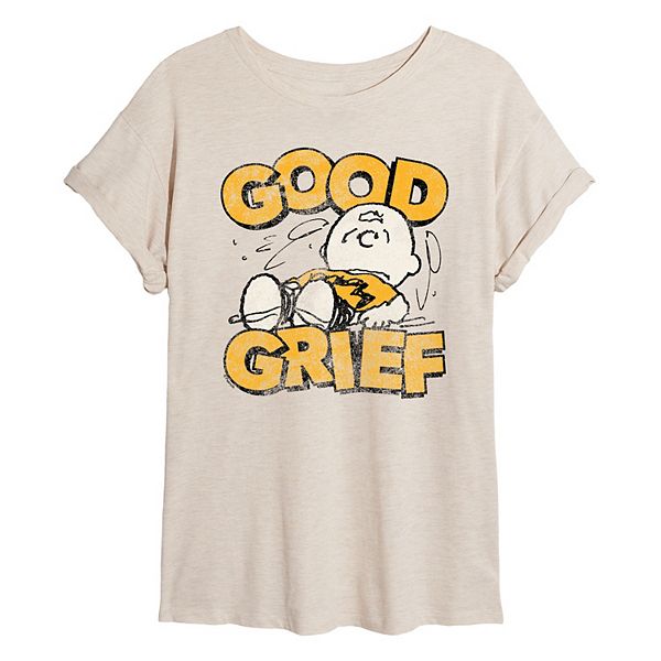 

Футболка Juniors Peanuts Charlie Brown Good Grief Vintage Oversized Licensed Character, Beige, Коричневый, Футболка Juniors Peanuts Charlie Brown Good Grief Vintage Oversized Licensed Character, Beige