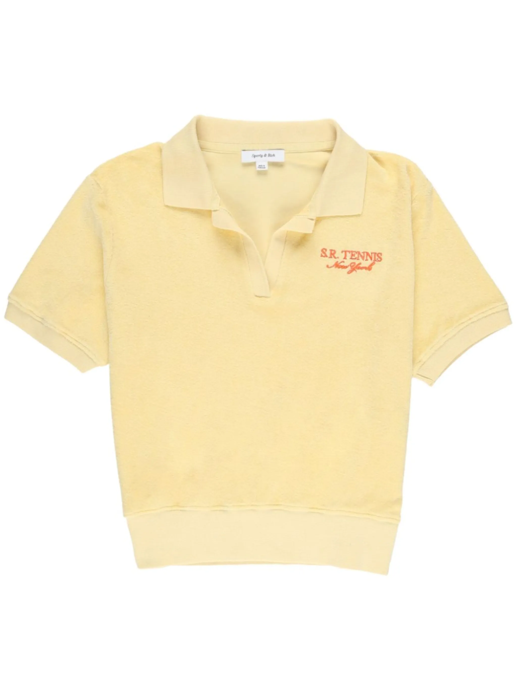 

Махровая рубашка поло SR Tennis Sporty & Rich, желтый