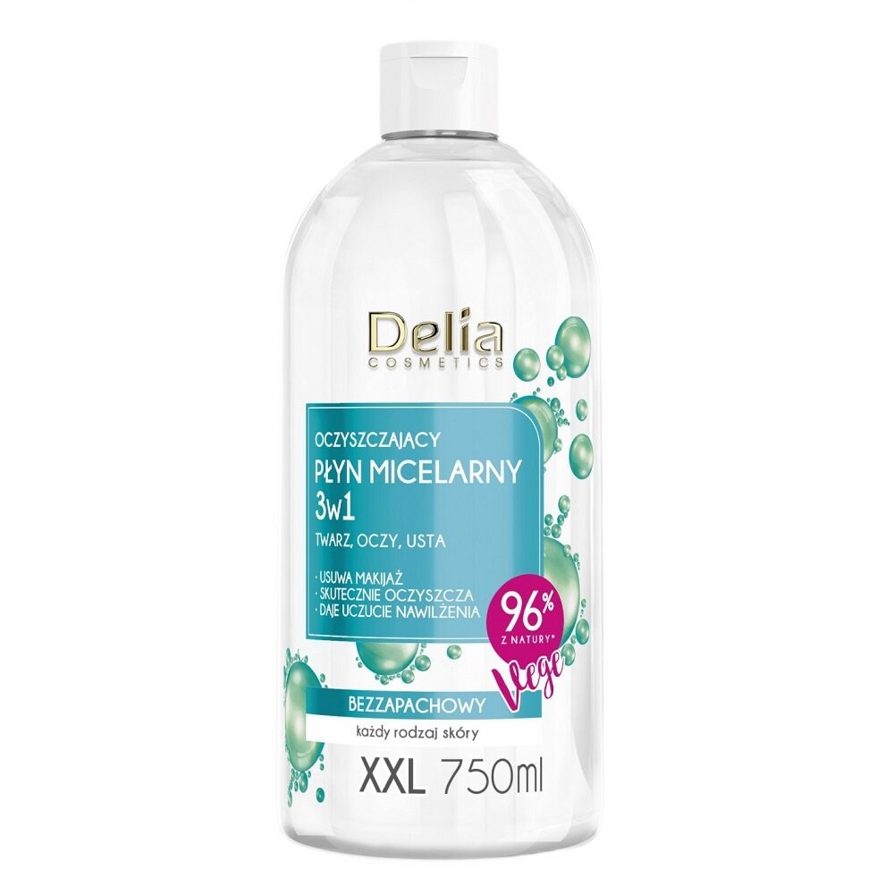 

Delia, Мицеллярный флюид очищающий 3в1, 750мл