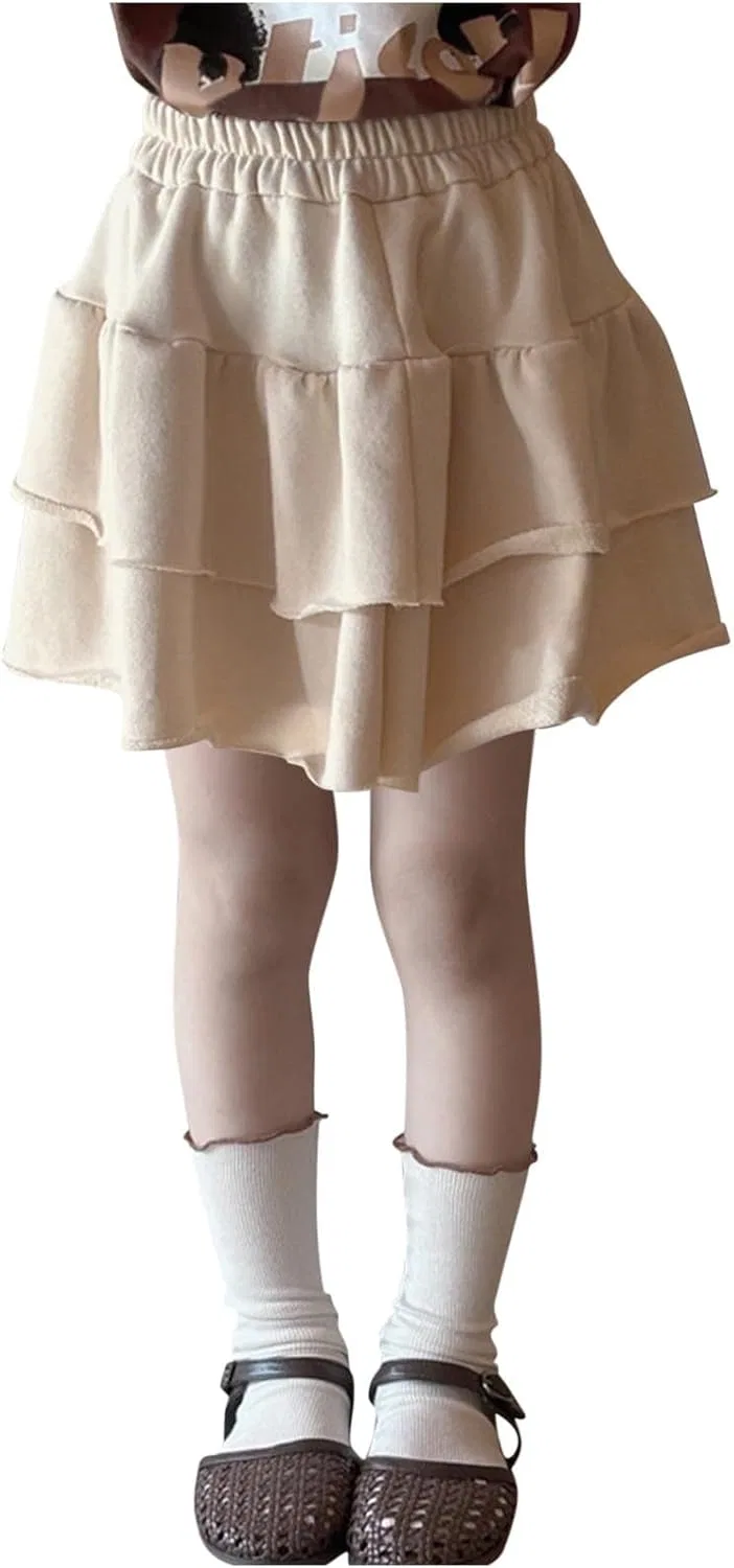 Юбка с воланами, детская, Generic, Khaki