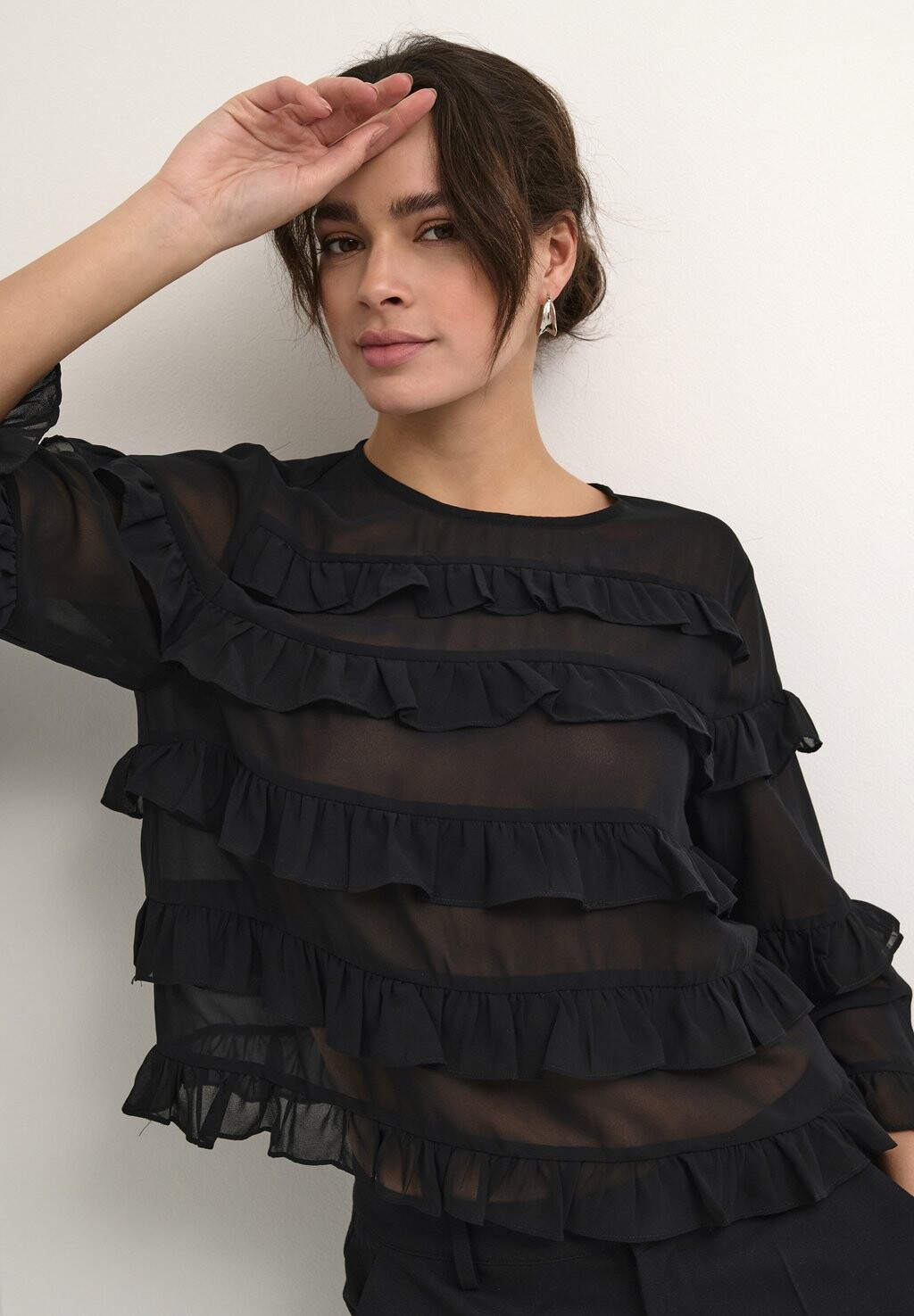 

Блуза NINNA O-NECK Kaffe, черный