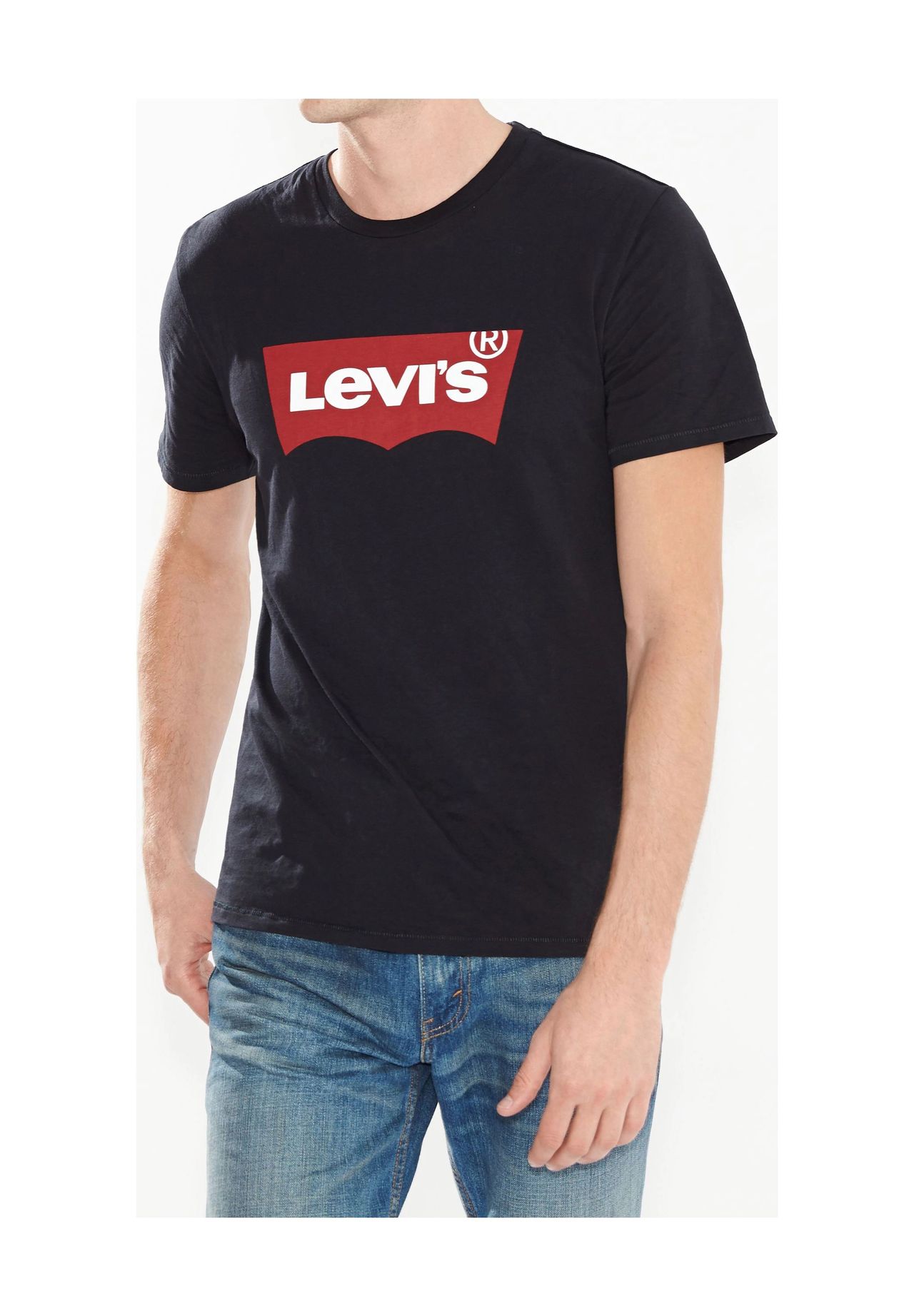 

Футболка с логотипом, нет, мужская Levi's, черный