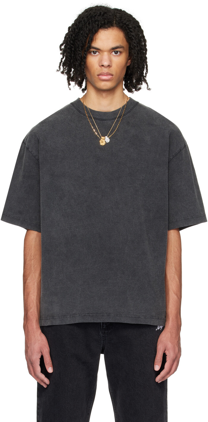 

Серая футболка с опечаткой Axel Arigato