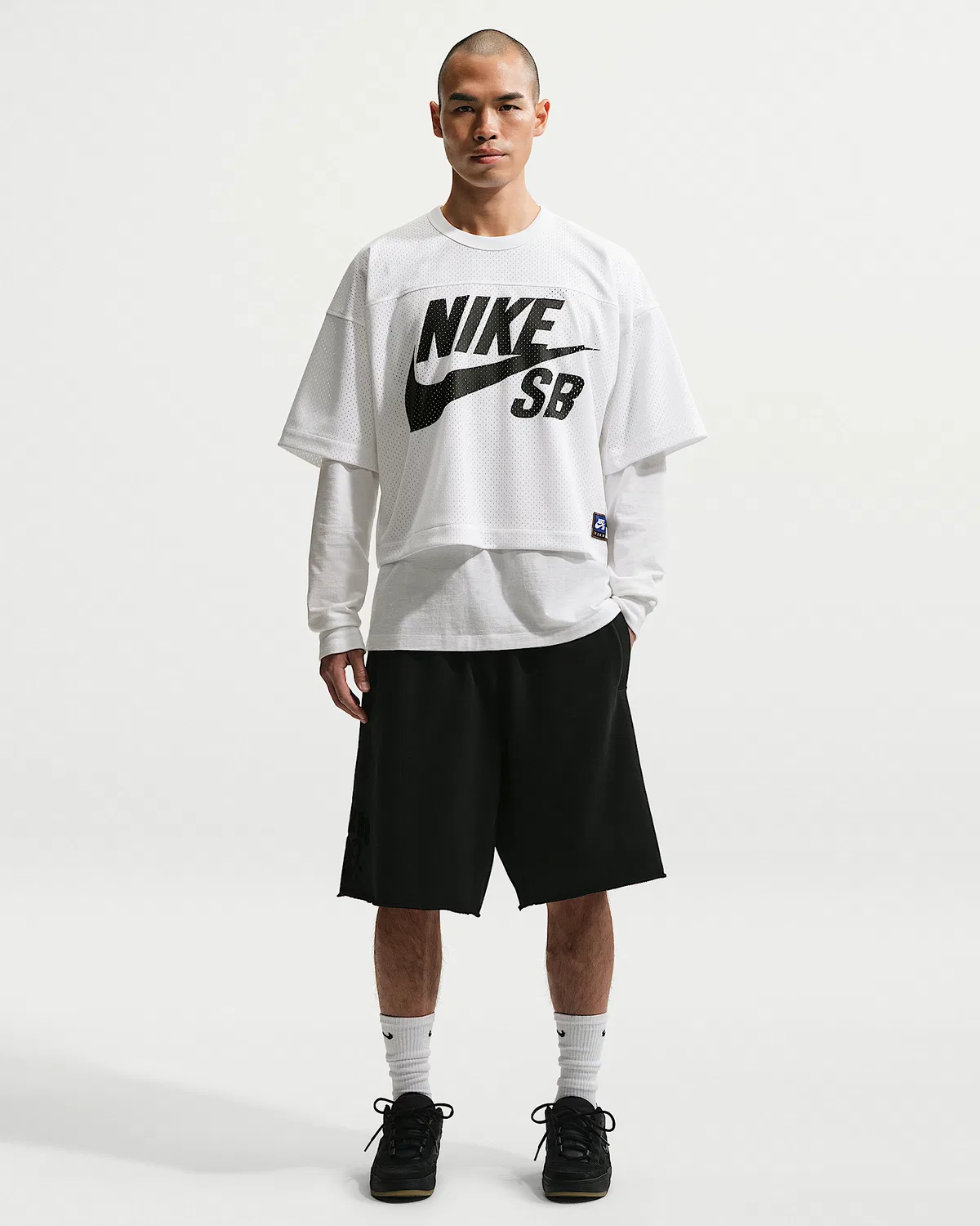 Mesh Football Jersey Skate Top Nike SB, White — фото 4