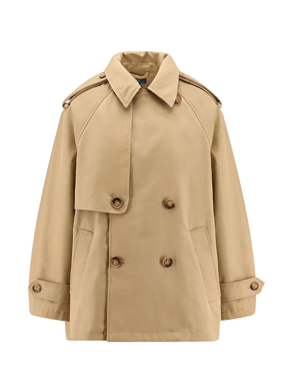 

Двубортный тренчcoat Polo Ralph Lauren, бежевый
