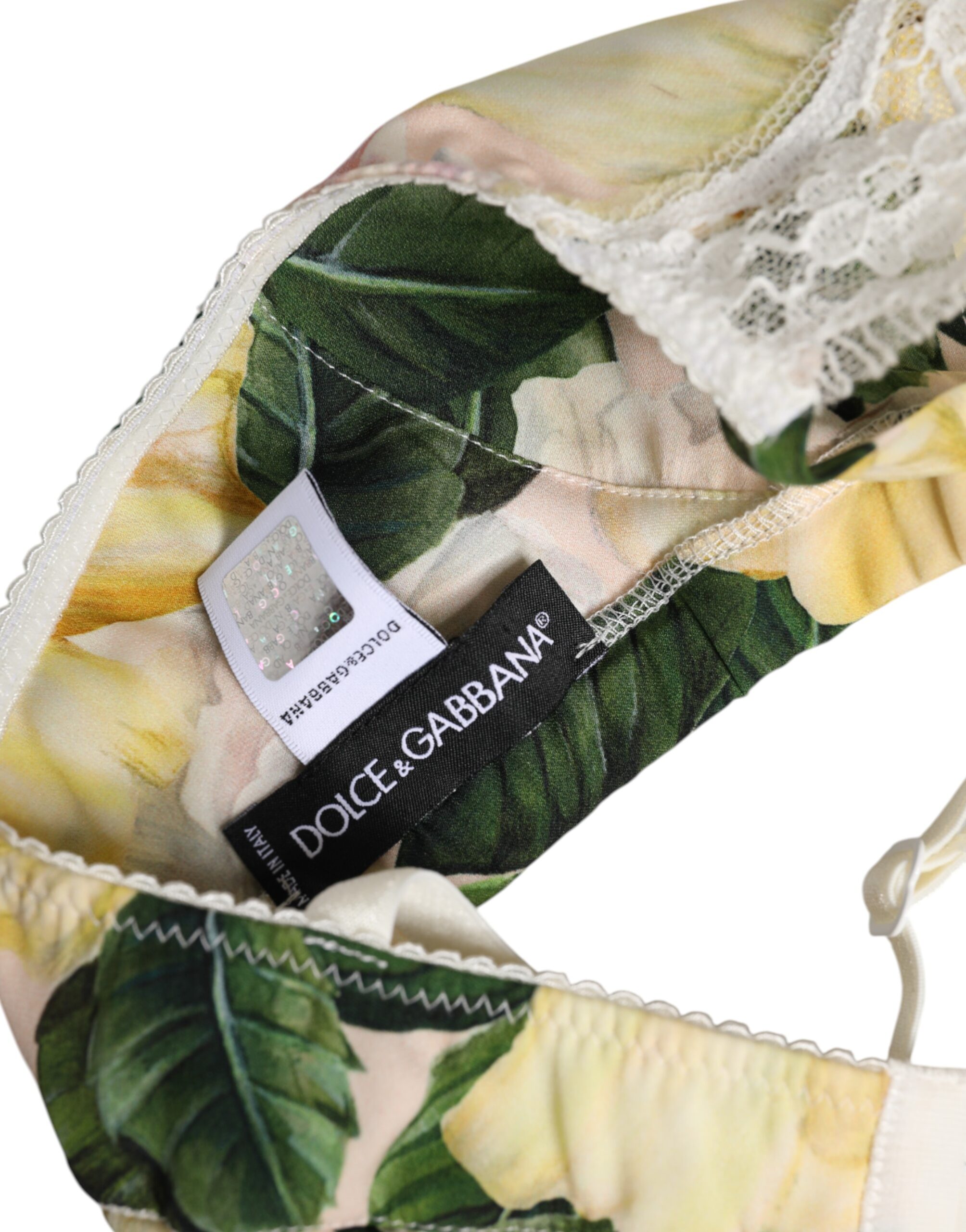 Нижнее белье без косточек с разноцветным цветочным принтом Dolce & Gabbana, мультиколор — фото 4