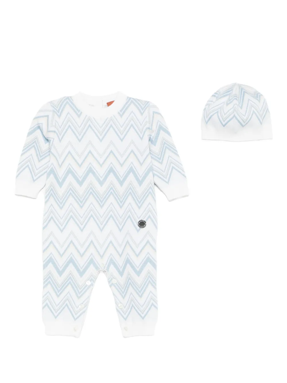 

Комплект для новорожденного с узором шеврон Missoni Kids, нейтральный
