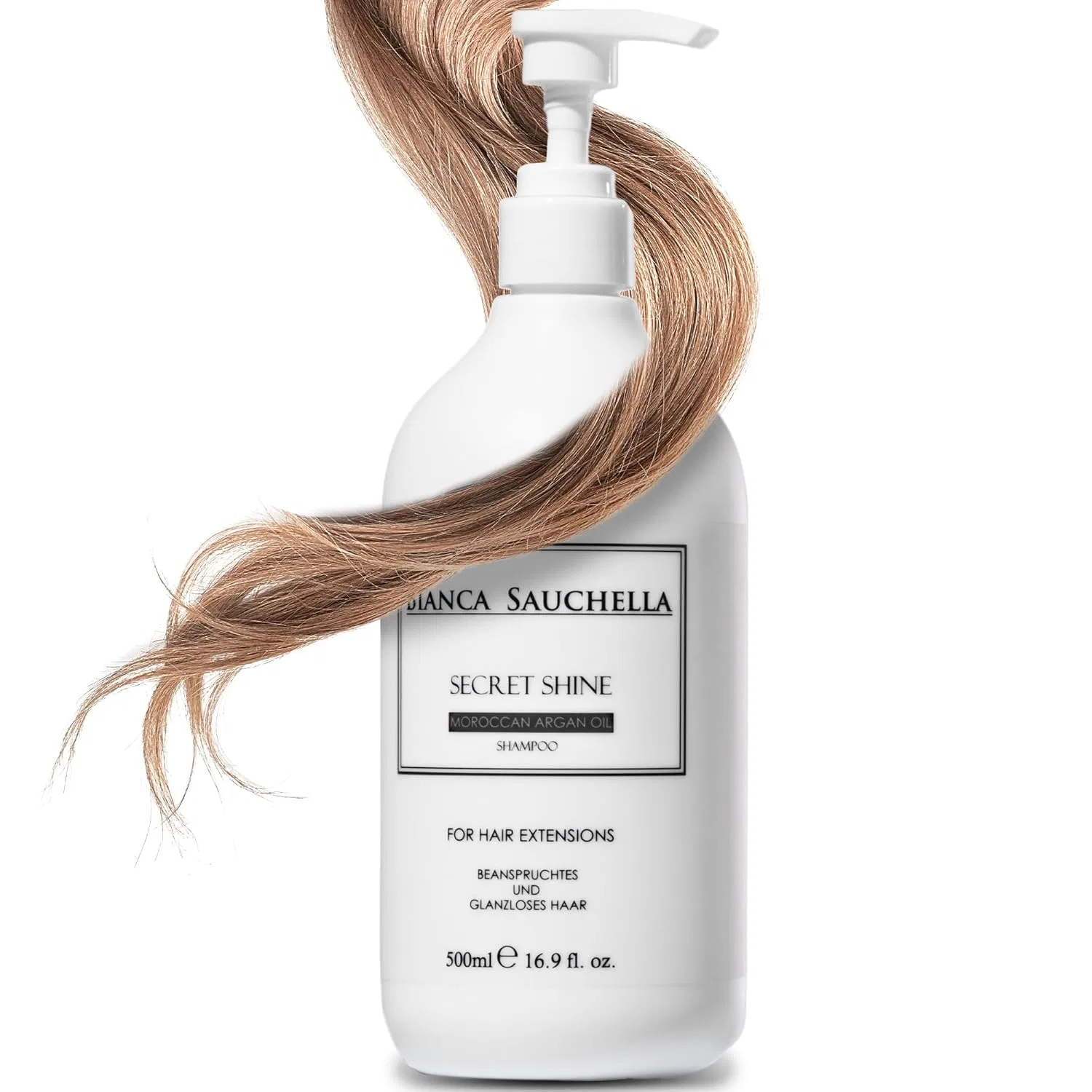 Шампунь Secret Shine с аргановым маслом для волос и наращивания Bianca Sauchella