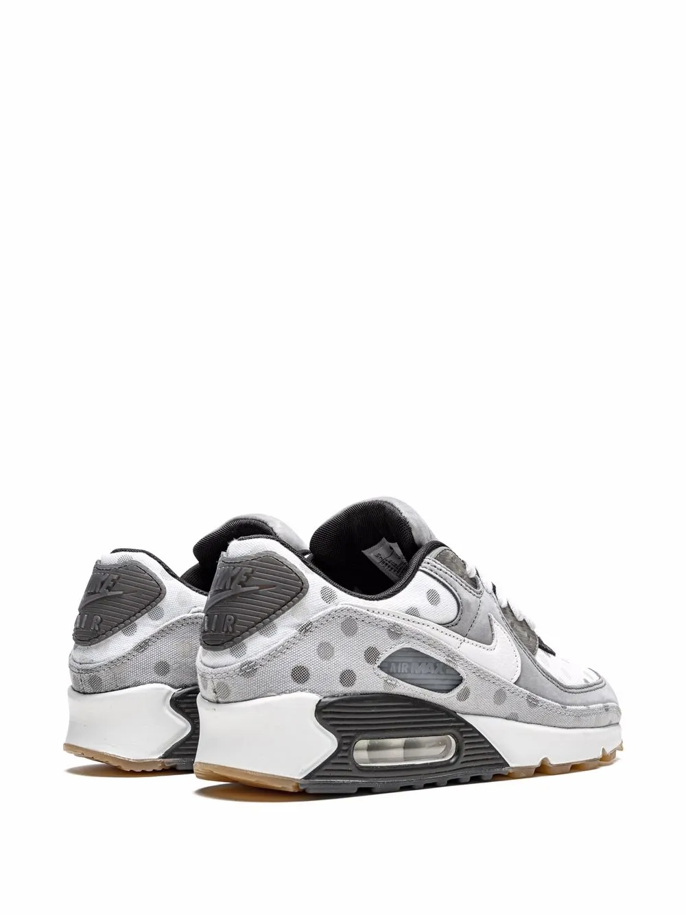 Кроссовки Air Max 90 Polka Dots - Grey Fog Nike, белый — фото 3