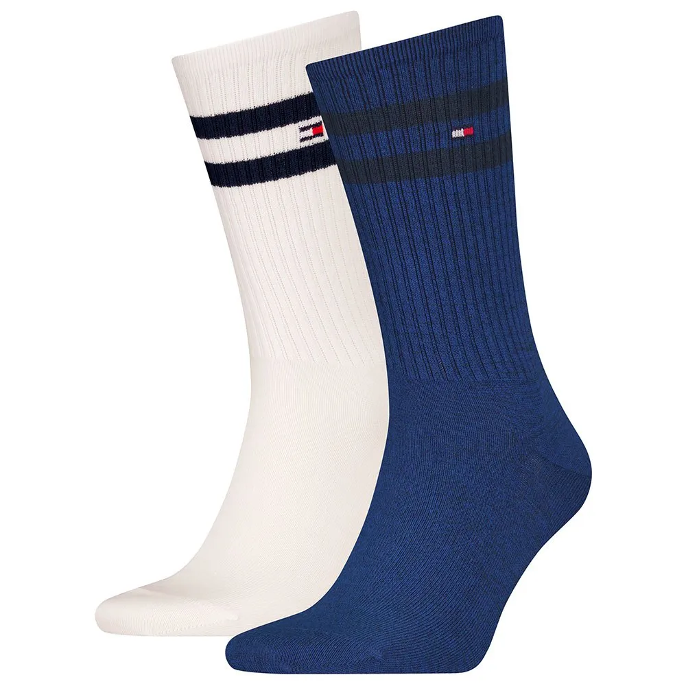 

Носки Tommy Hilfiger 701229841 crew 2 pairs, синий/белый