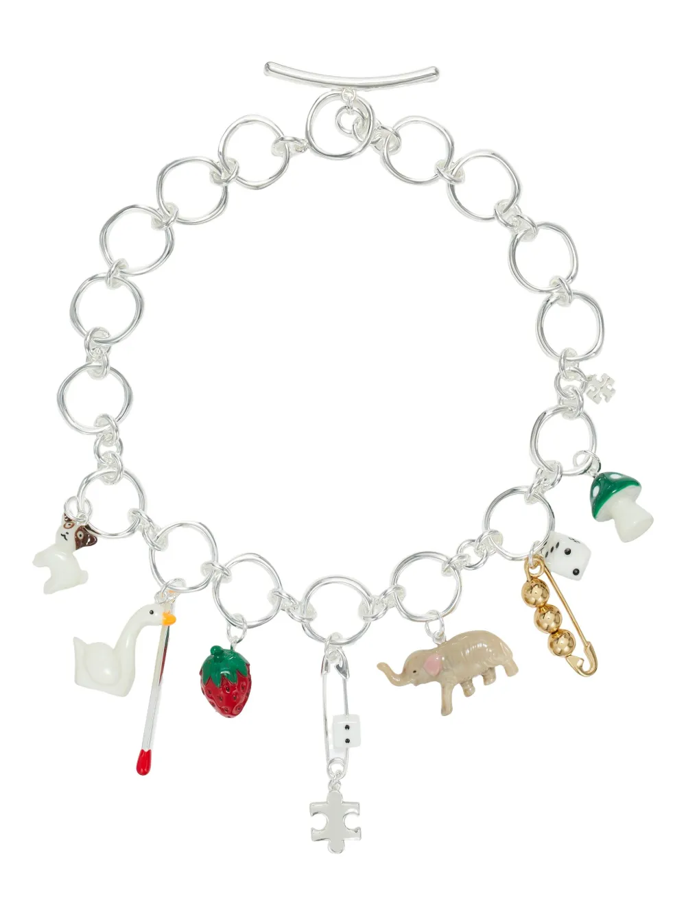 

Колье с подвеской Tory Burch, серебяный