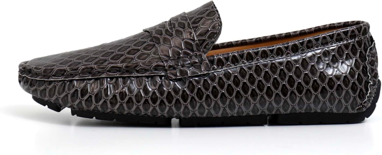 

Мужские модные лоферы городского стиля, деловые повседневные формальные туфли, дышащие, легкие, для прогулок, вождения, офисной работы, банкетов, свадеб, костюмов, платьев, кожаные туфли Generic, серый