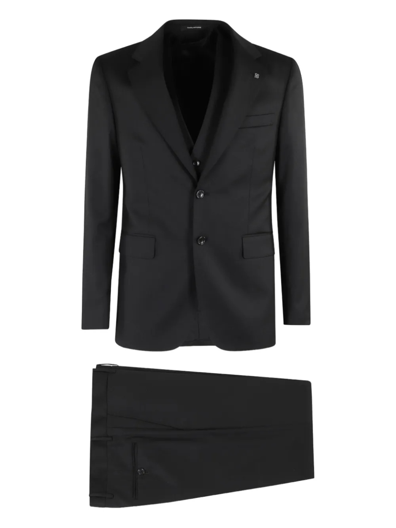 

Костюм-тройка из шерсти Tagliatore, черный