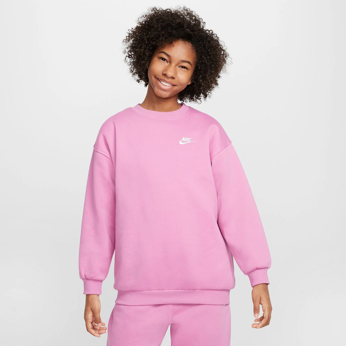 

Клубная спортивная одежда для девочек Флисовая толстовка Nike, цвет Rosa