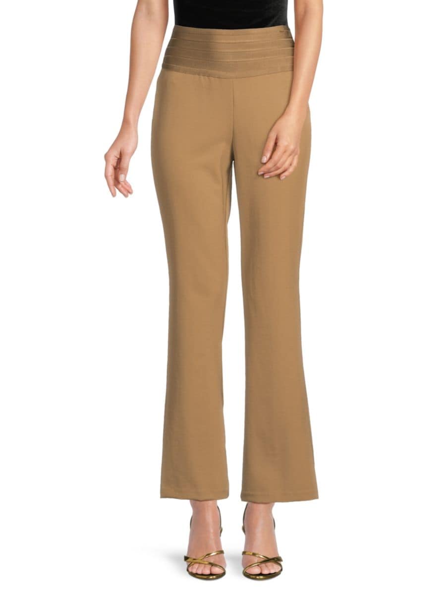 

Брюки-клеш Emery Hervé Léger, цвет Latte