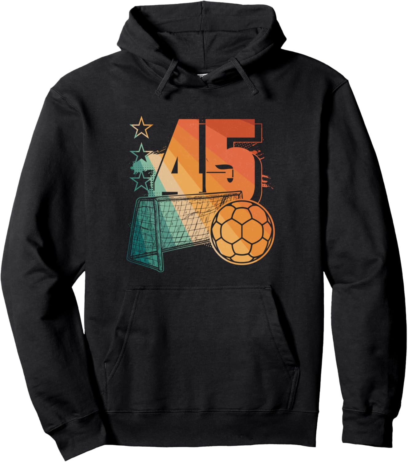 

Худи с надписью «45-летие гандболиста» 45 Year Old Birthday Apparel Handball Boy B-Day, черный