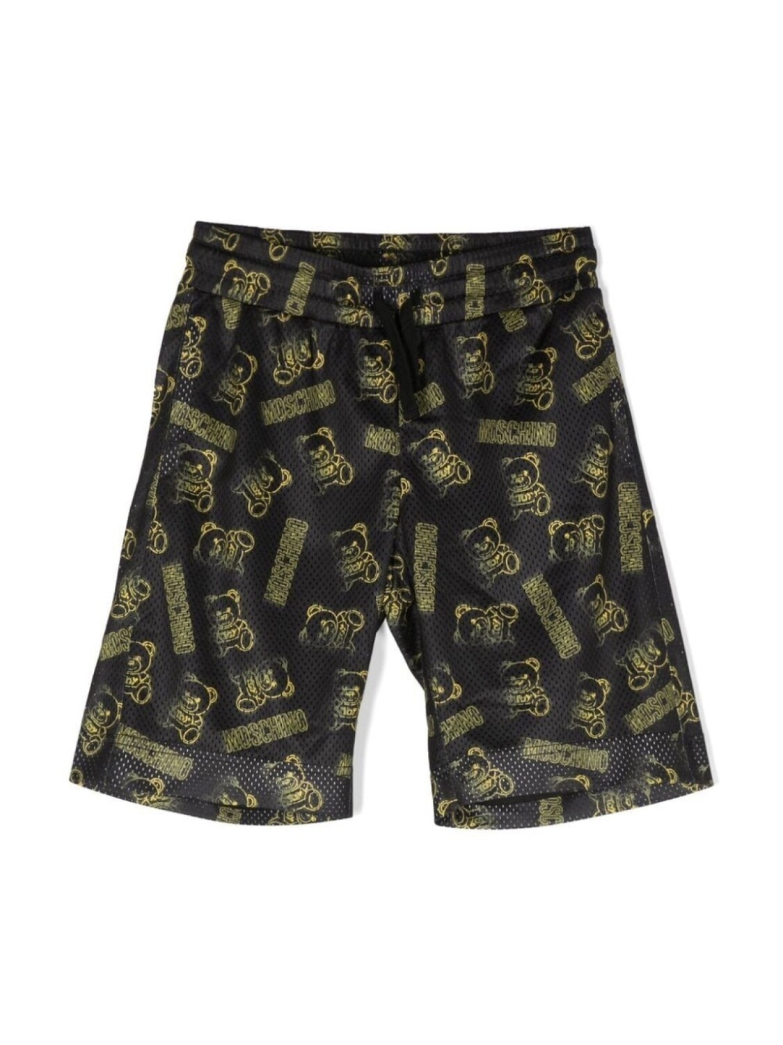 

Moschino Kids шорты с принтом, черный