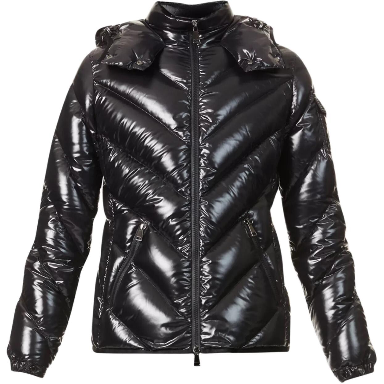 

Пуховик женский черный Moncler