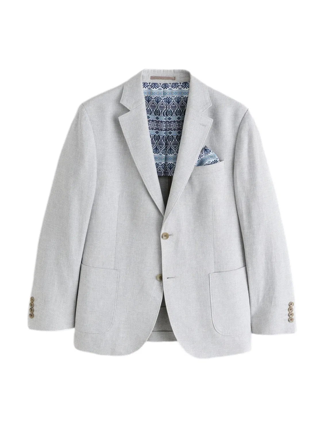Деловой пиджак приталенного кроя Next, Light Grey