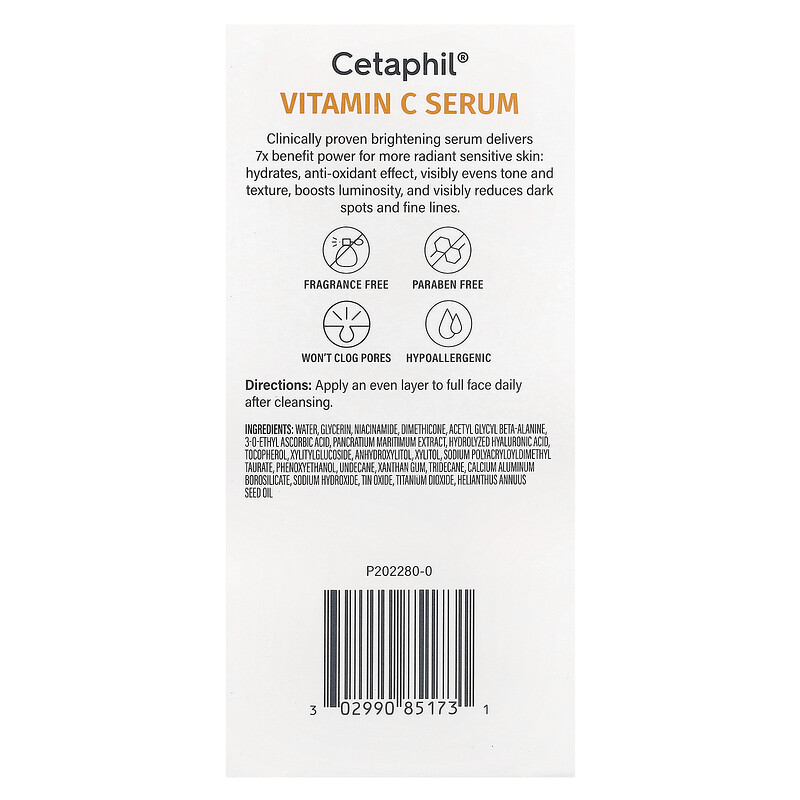 Сыворотка Cetaphil — С витамином C, без отдушек, 30 мл — фото 3