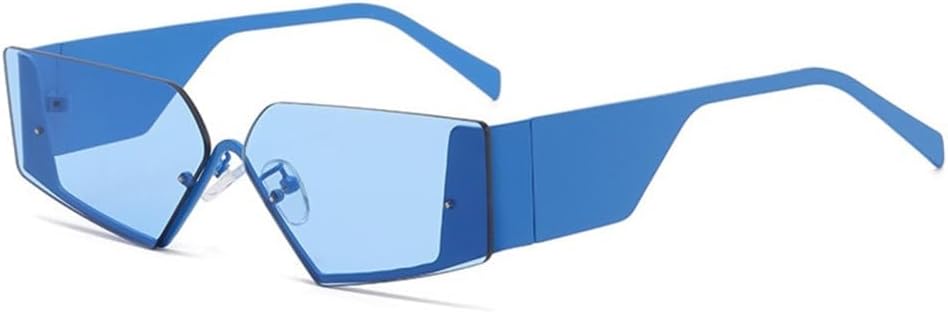 

Солнцезащитные очки «кошачий глаз» в металлической оправе для широких ног, винтажные женские солнцезащитные очки класса люкс с защитой от УФ-излучения UV400 generic, Blue