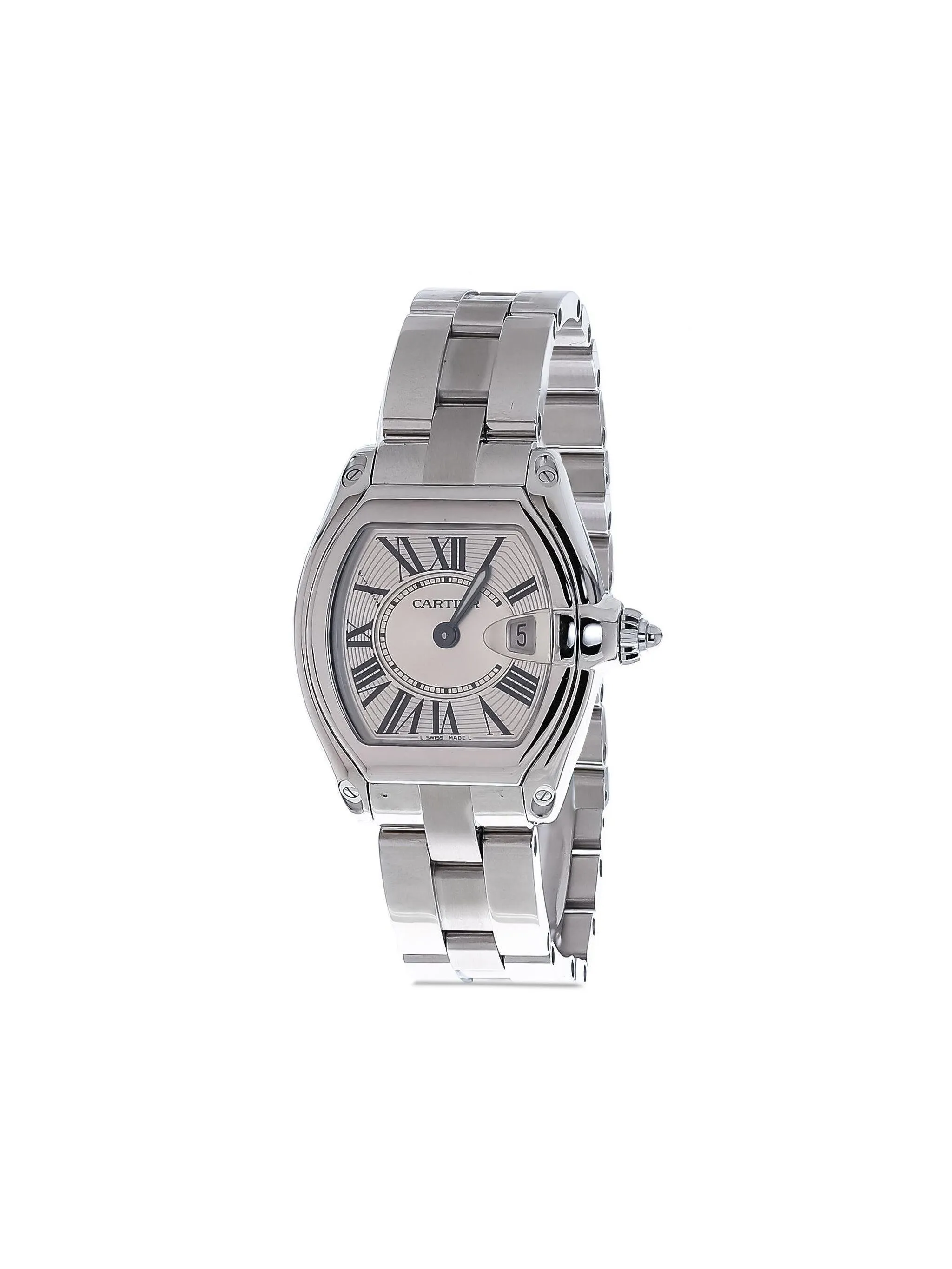 

Наручные часы Roman Roadster 37 мм (2000 год) Cartier, серебристый