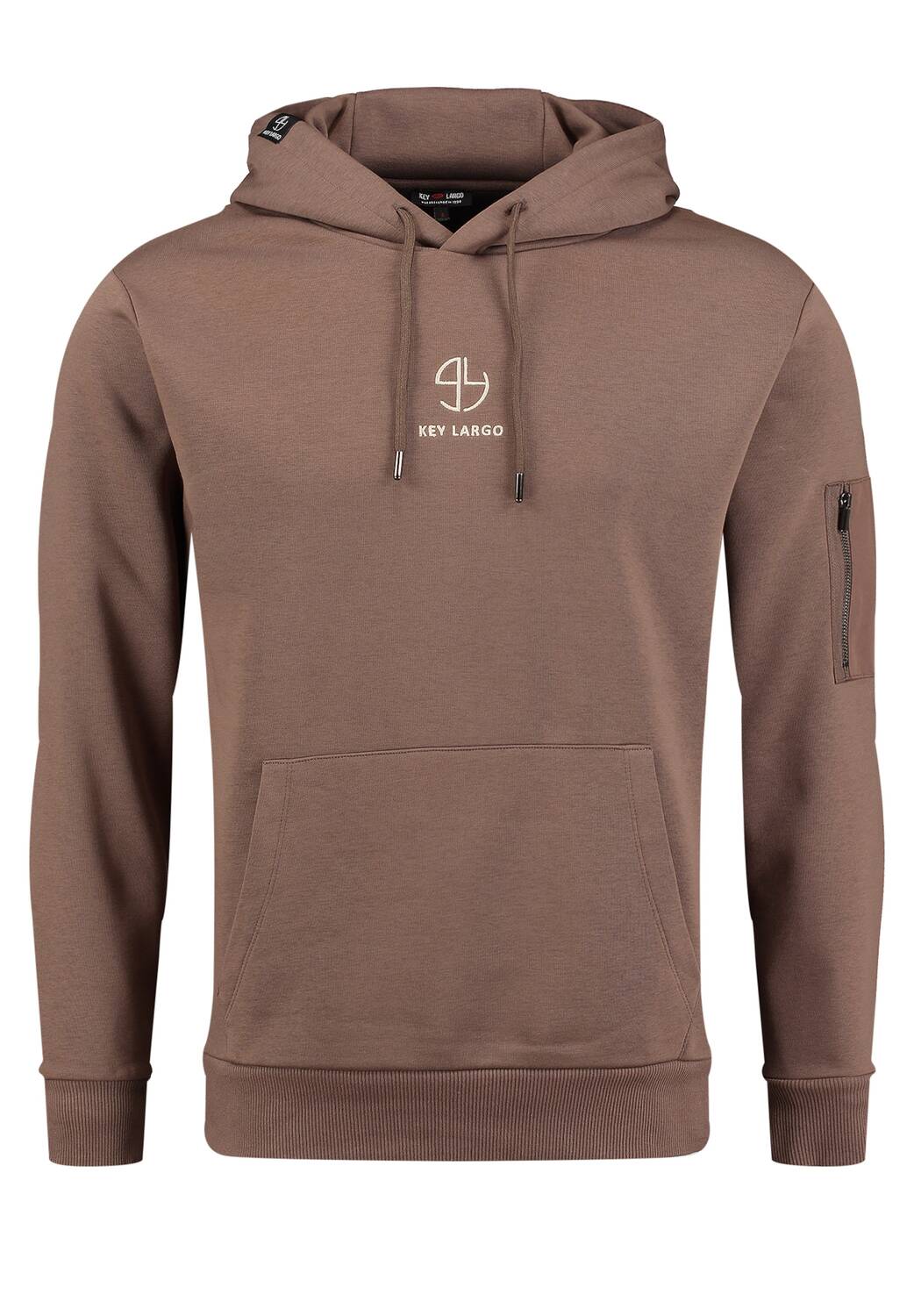 

Key Largo Толстовка 'Membership' в коричневом цвете, Коричневый, Key Largo Толстовка 'Membership' в коричневом цвете