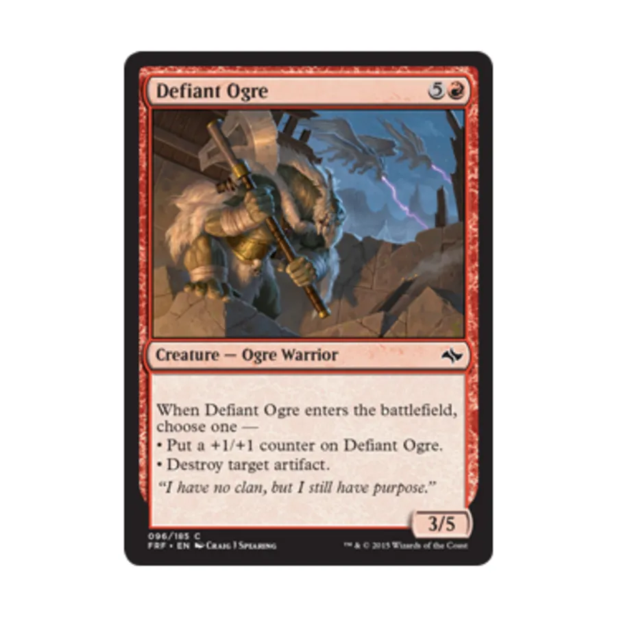 

CCG Непокорный огр (клавиша C), MTG - Fate Reforged