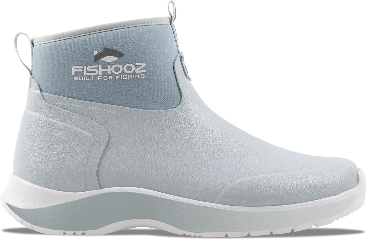 

Мужские ботинки FISHOOZ DryRun на щиколотку, водонепроницаемые, дышащие, с резиновым влагозащитным корпусом, лодочные ботинки, рыболовные ботинки, дождевые ботинки, белый