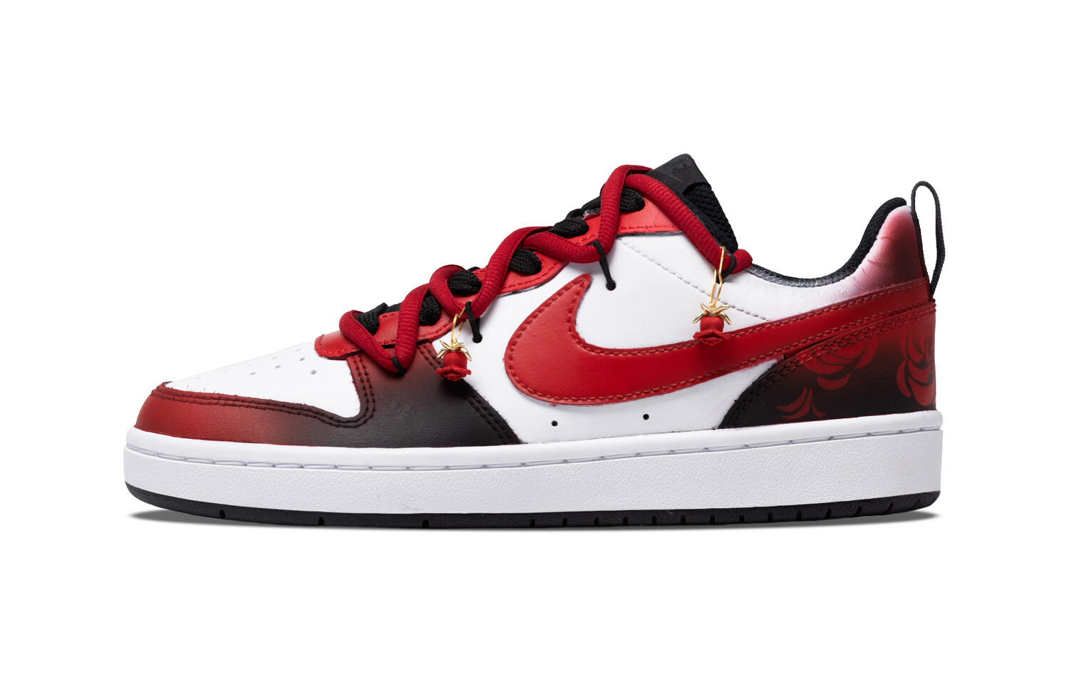 

Кроссовки Nike Court Borough Skateboarding Shoes Women's Low-top Black/Red, черный/красный