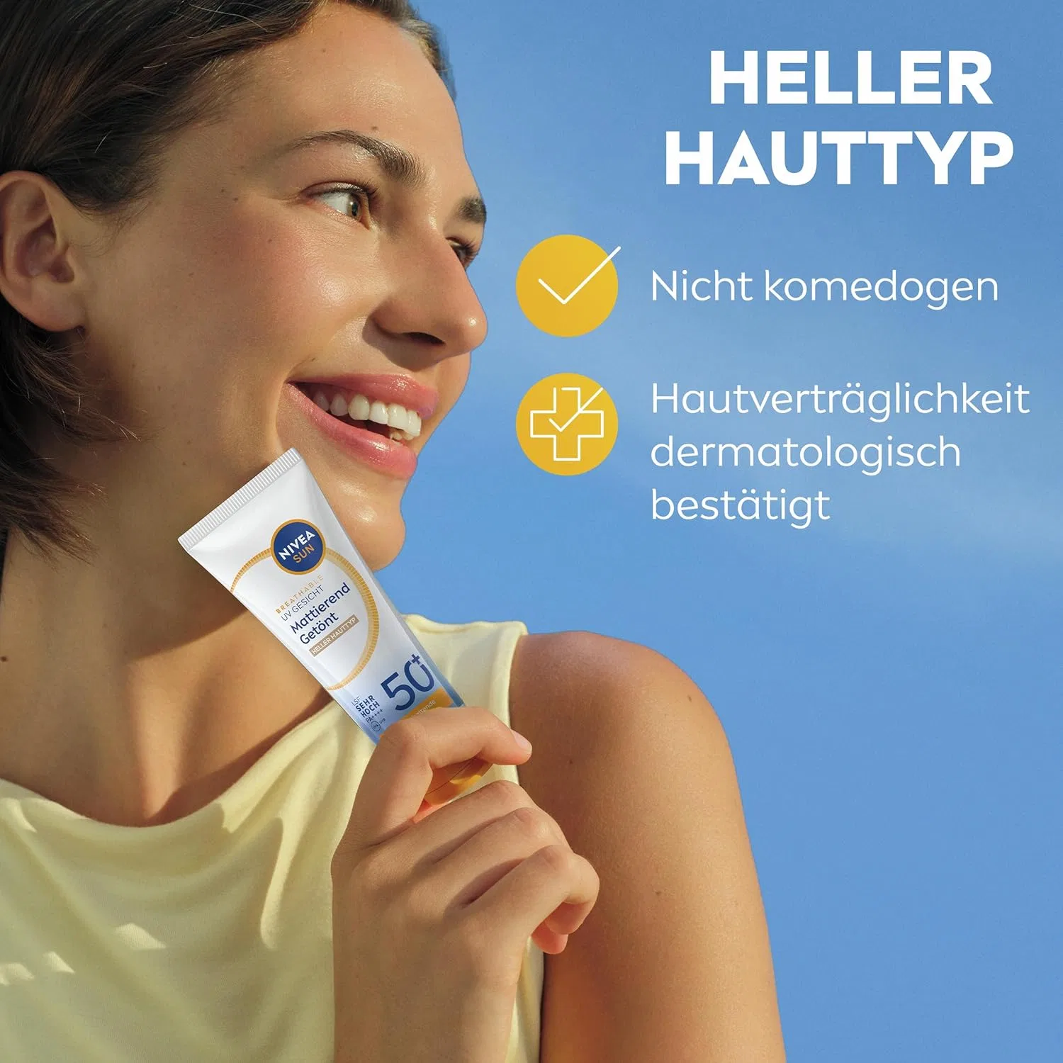 Тонирующий солнцезащитный крем для лица NIVEA SUN SPF 50+, 50 мл Nivea Sun — фото 4