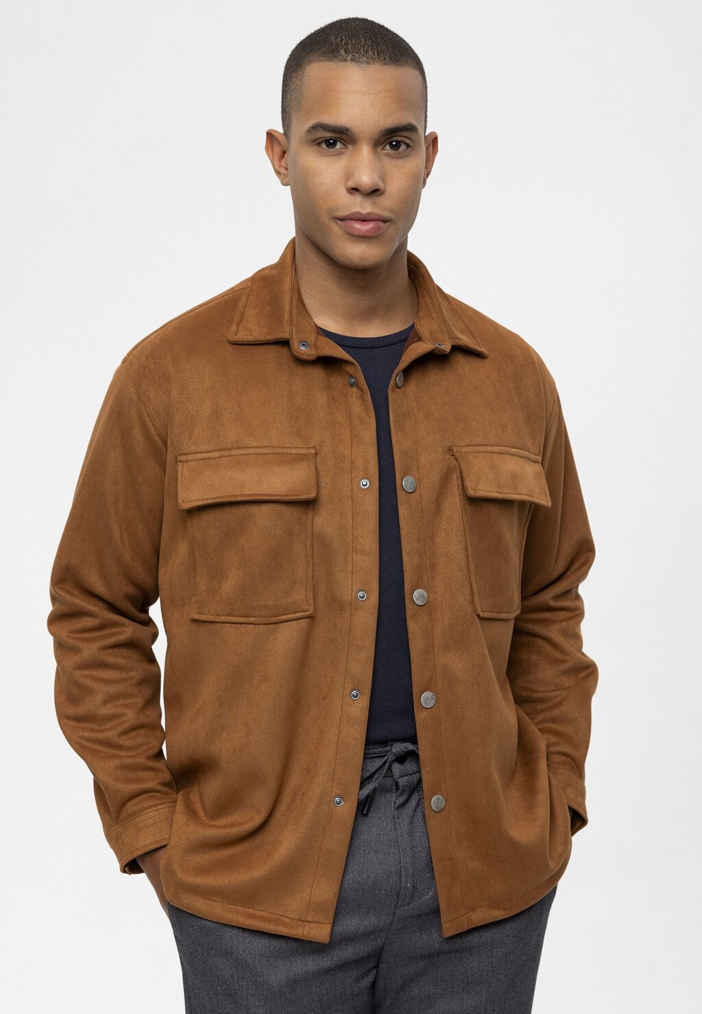

Легкая куртка SUEDE SHIRT Antioch, цвет tan