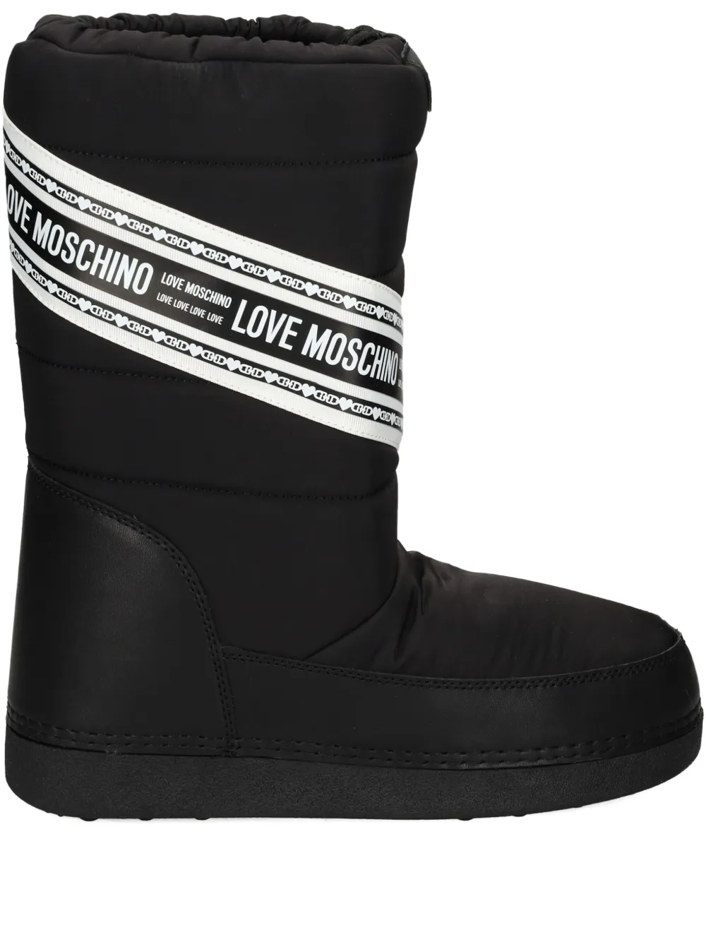 Зимние ботинки с логотипом Love Moschino, черный
