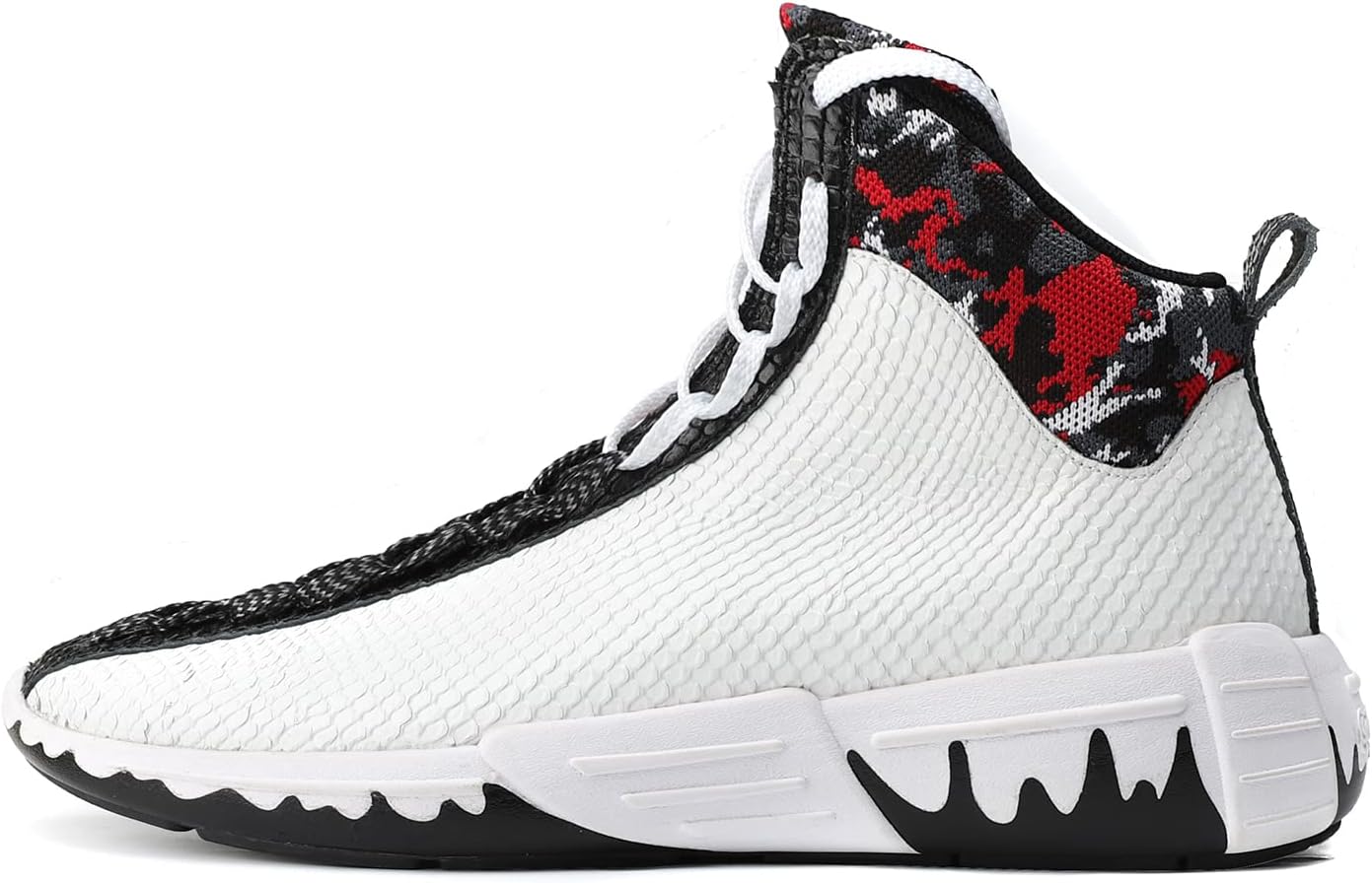 

Мужские и женские высокие кеды с уникальной шнуровкой, легкие, с противоскользящей подошвой, для уличного баскетбола Soulsfeng, белый/черный