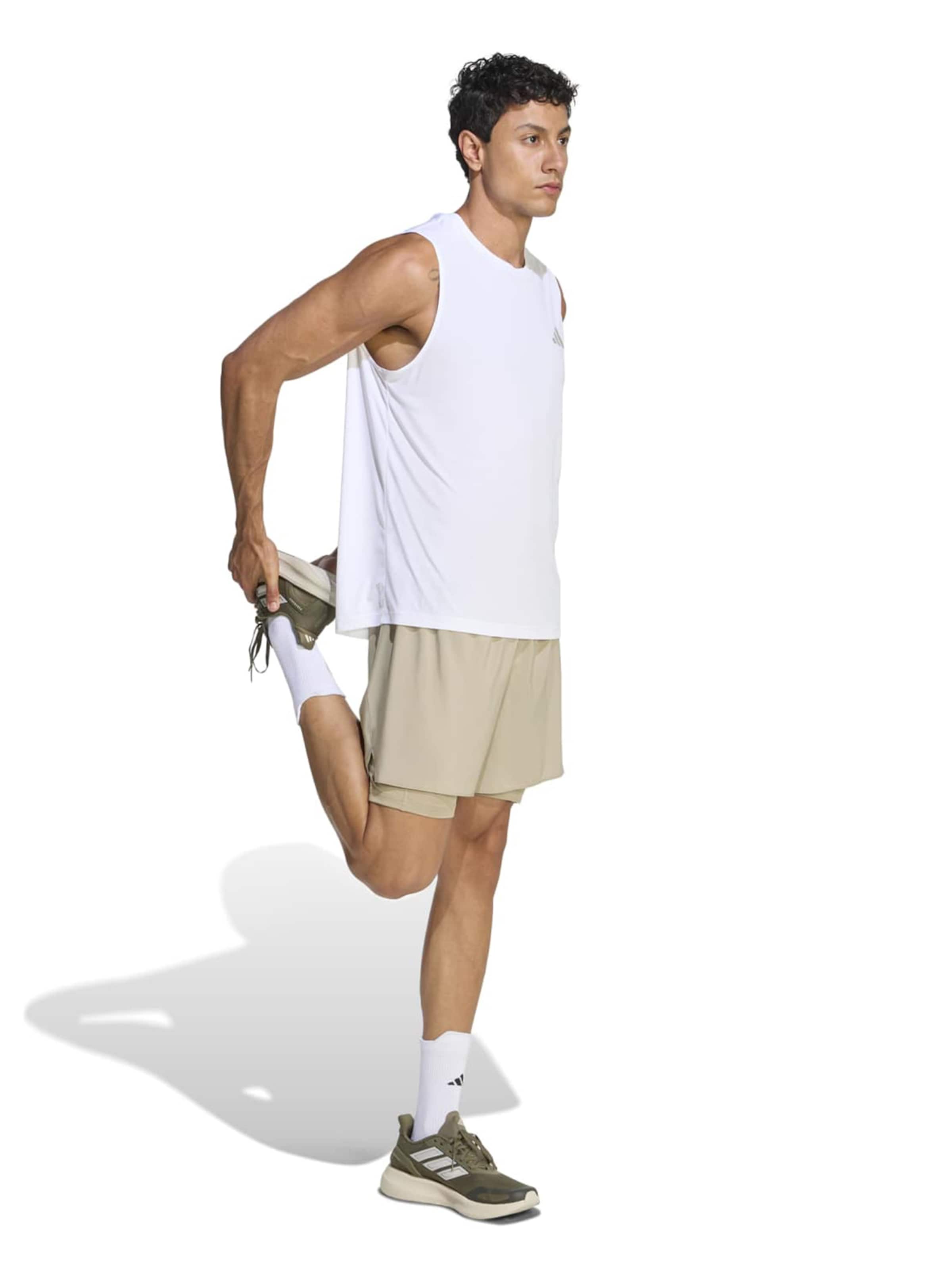 Adidas Performance Шорты для тренировок Regular 'Adi365 Running Essentials' в цвете Khaki — фото 3