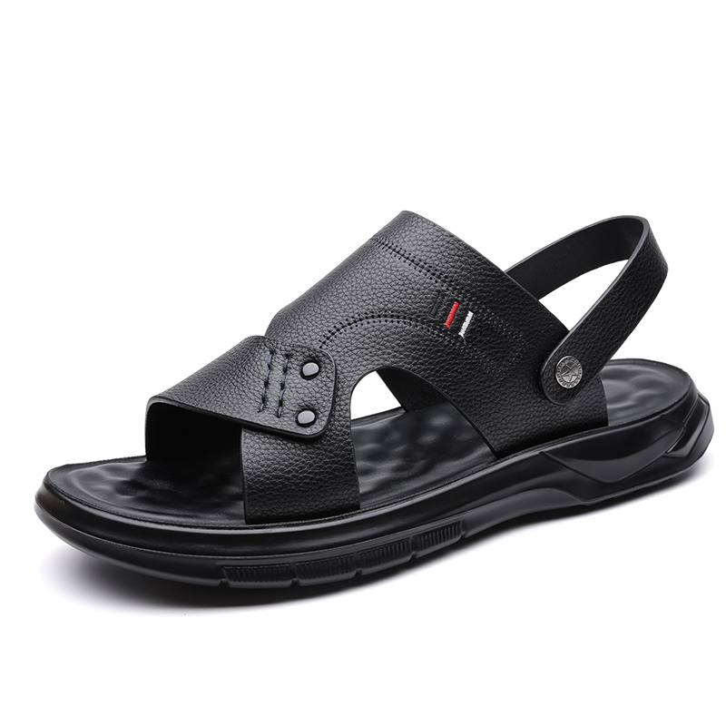 

POPULAR ROUSE PR Пляжные сандалии мужские черные, цвет Black